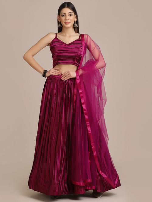embroidered lehenga choli set with dupatta - 19509947 - Very Small Image - 1