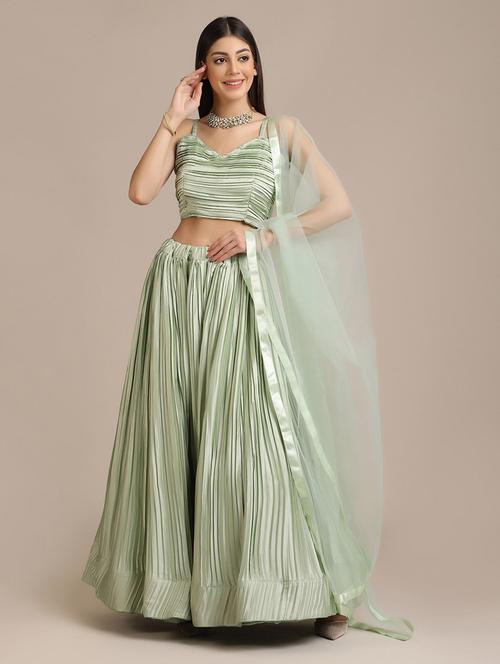 embroidered lehenga choli set with dupatta - 19509948 - Very Small Image - 1