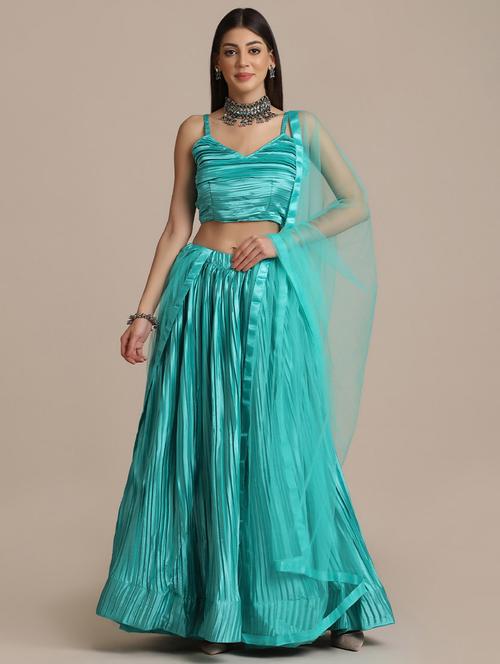 embroidered lehenga choli set with dupatta - 19509950 - Very Small Image - 1