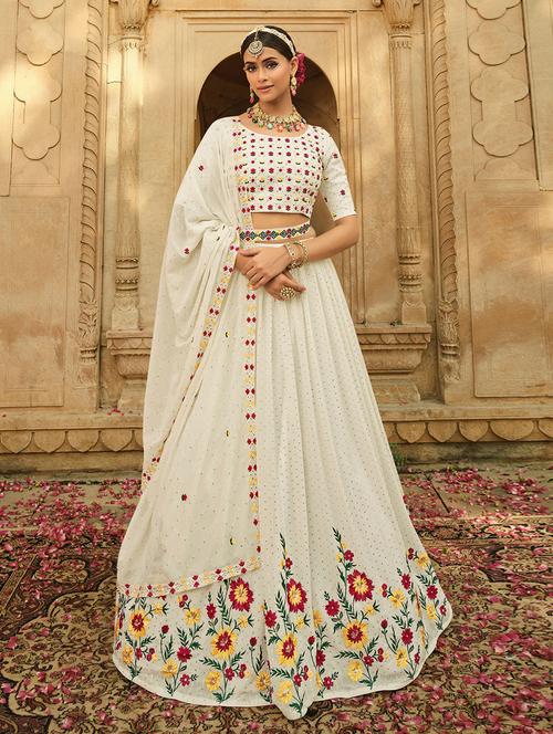 embroidered lehenga choli set with dupatta - 19509962 - Very Small Image - 1