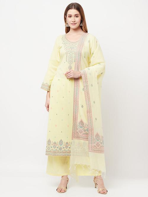 self designed salwar unstitched suit - 19510717 - Very Small Image - 1