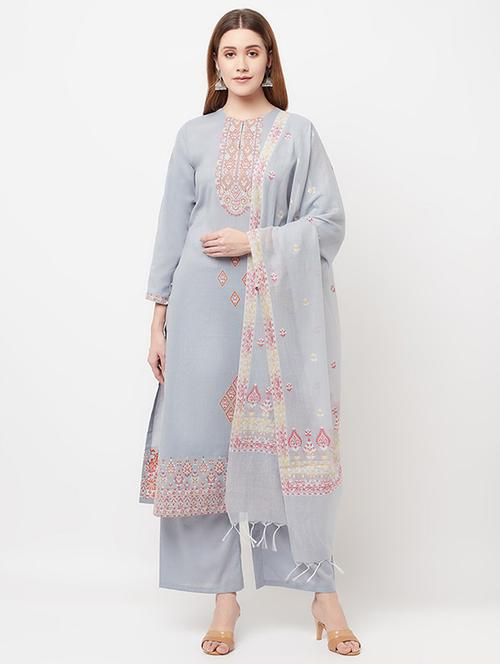 self designed salwar unstitched suit - 19510718 - Very Small Image - 1