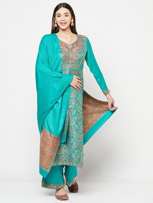 self designed salwar unstitched suit - 19510775 - Very Small Image - 1