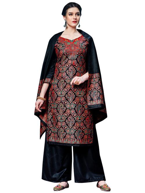 self designed palazzo unstitched suit - 19510817 - Very Small Image - 1