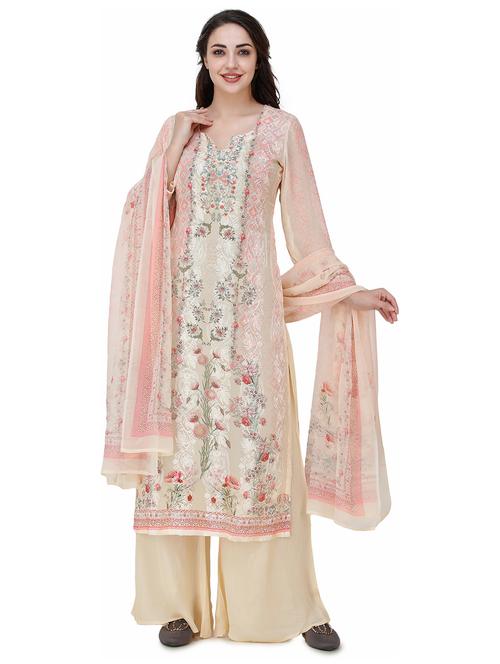 self designed flared unstitched suit - 19510881 - Very Small Image - 1