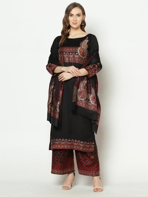 self designed palazzo unstitched suit - 19510883 - Very Small Image - 1