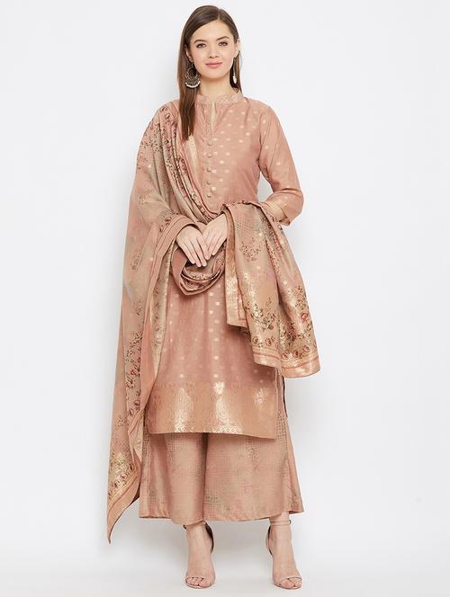 self designed flared unstitched suit - 19510920 - Very Small Image - 1