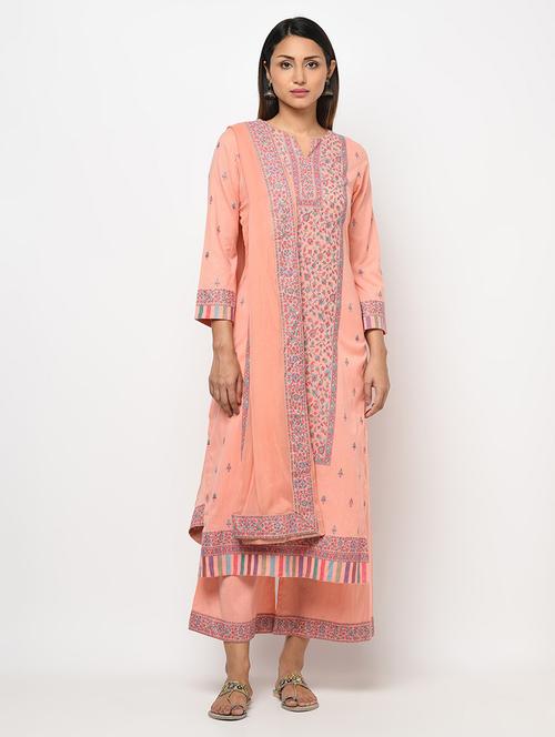 self designed flared unstitched suit - 19510960 - Very Small Image - 1