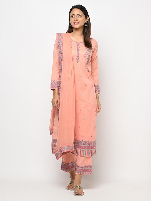 self designed flared unstitched suit - 19510964 - Very Small Image - 1