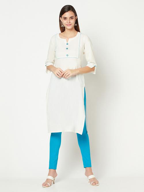 women's straight kurta - 19511294 - Very Small Image - 1