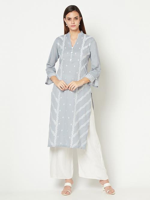 women's straight kurta - 19511315 - Very Small Image - 1