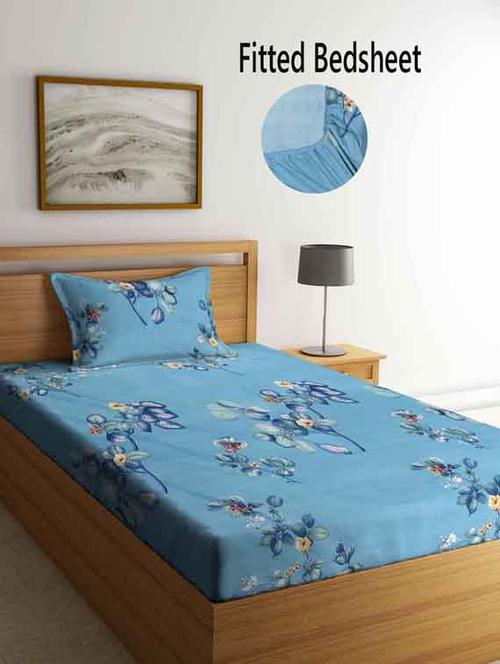 printed bed sheet with pillow cover - 19511605 - Very Small Image - 1