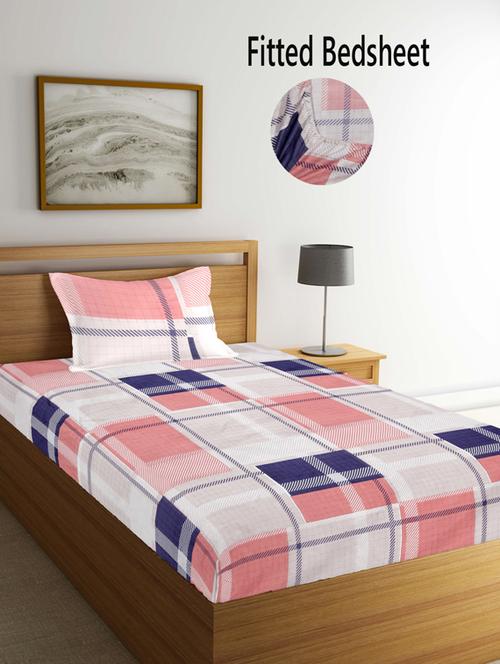 printed bed sheet with pillow cover - 19511641 - Very Small Image - 1