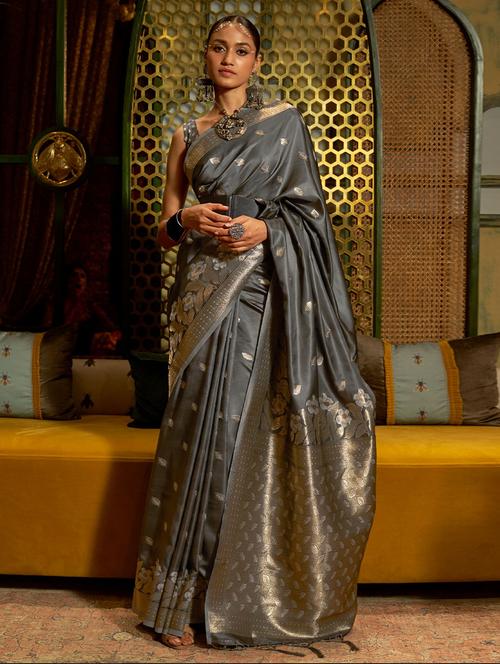 self designed woven saree - 19512202 - Very Small Image - 1