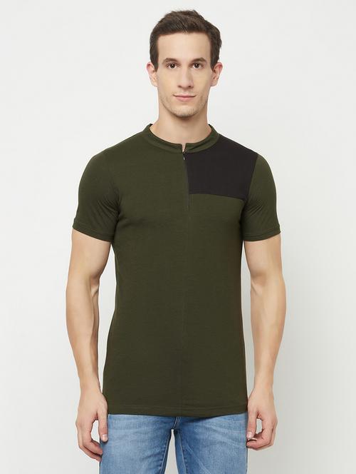 color block cotton blend t-shirt - 19514407 - Very Small Image - 1