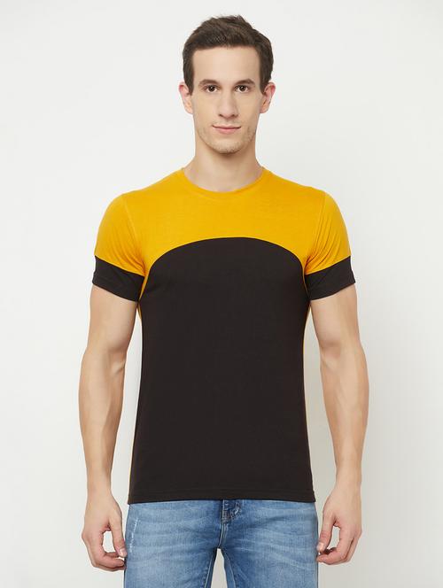 color block cotton blend t-shirt - 19514412 - Very Small Image - 1