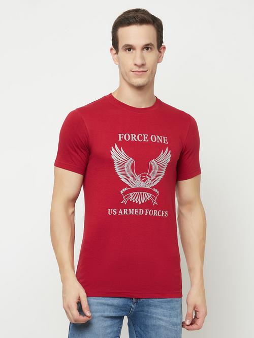 printed cotton blend t-shirt - 19514420 - Very Small Image - 1