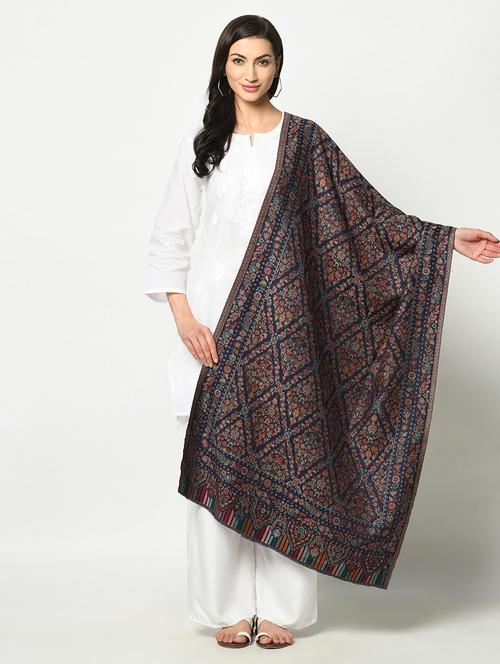 dark blue acrylic shawl - 19515181 - Very Small Image - 1