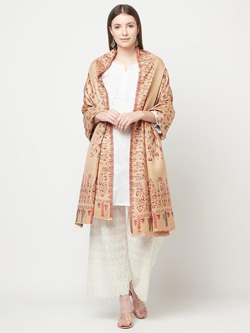 multi colored wool shawl - 19515203 - Very Small Image - 1