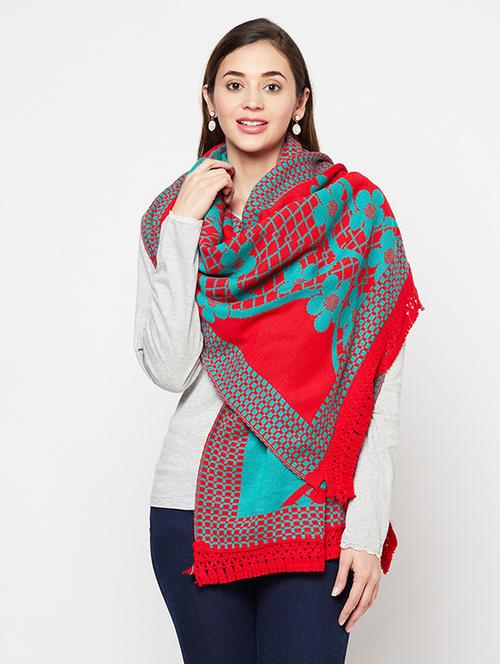 women's florals shawl - 19515276 - Very Small Image - 1