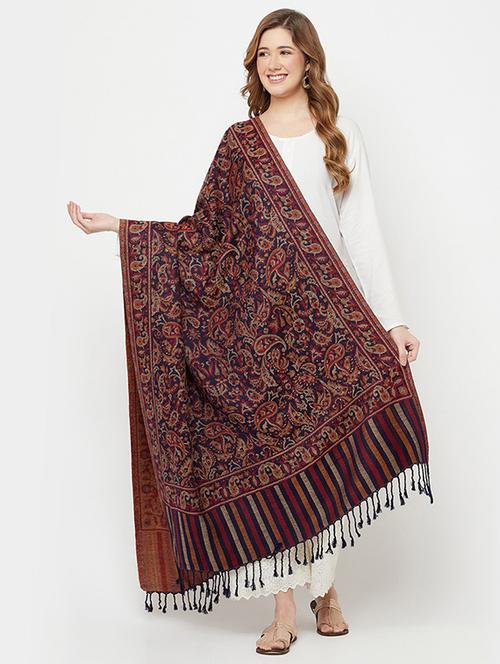 dark blue acrylic shawl - 19515321 - Very Small Image - 1