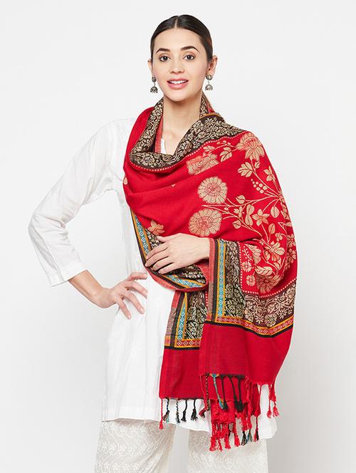 red acrylic shawl - 19515331 - Very Small Image - 1