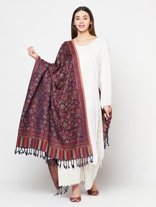 dark blue acrylic shawl - 19515362 - Very Small Image - 1