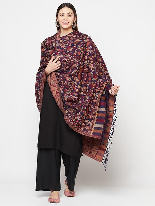 dark blue acrylic shawl - 19515371 - Very Small Image - 1