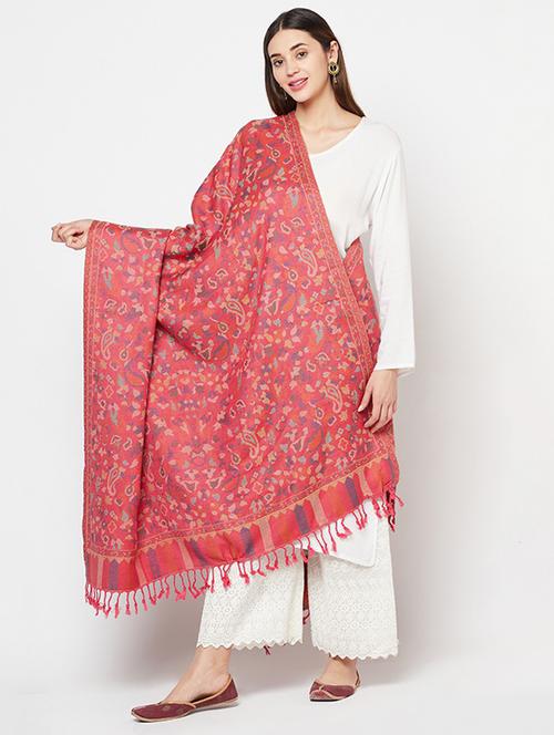 red acrylic shawl - 19515373 - Very Small Image - 1