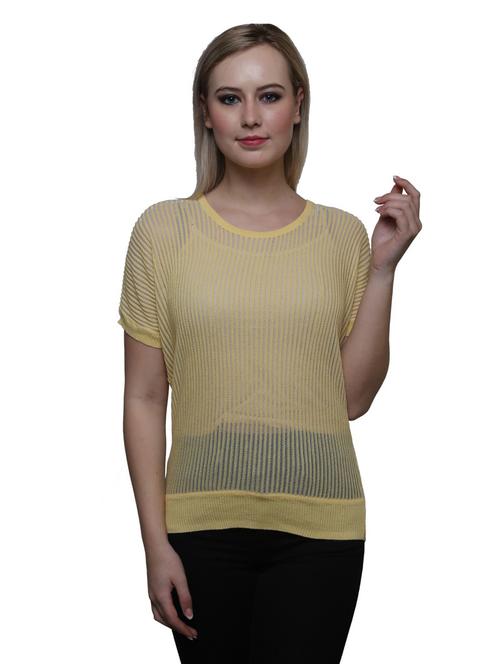 yellow poly cotton regular top - 19516400 - Very Small Image - 1