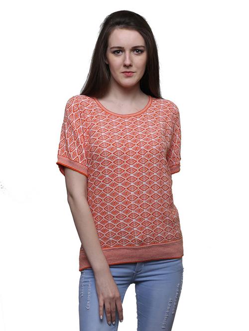 orange poly cotton regular top - 19516424 - Very Small Image - 1