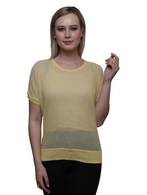 yellow poly cotton regular top - 19516490 - Very Small Image - 1