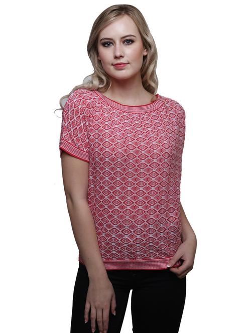 pink poly cotton regular top - 19516514 - Very Small Image - 1