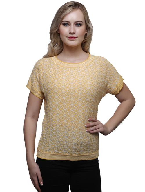 yellow poly cotton regular top - 19516526 - Very Small Image - 1