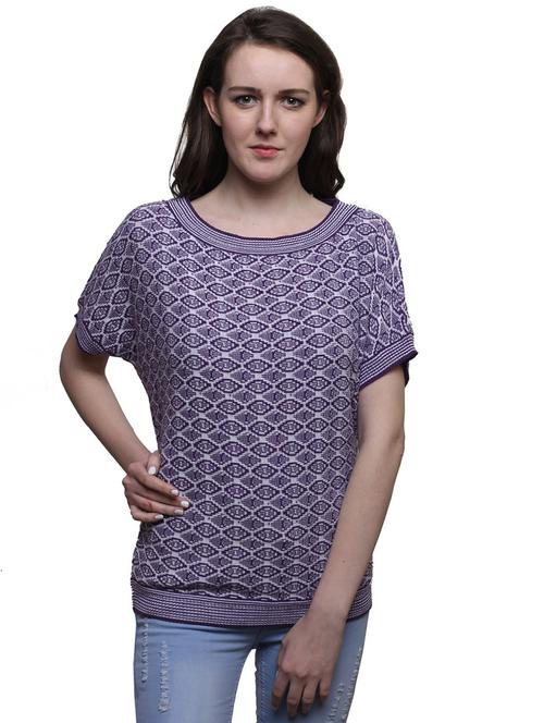 purple poly cotton regular top - 19516532 - Very Small Image - 1