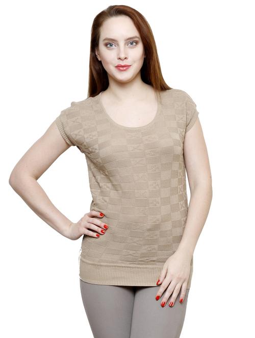 women's straight scoop neck top - 19516606 - Very Small Image - 1