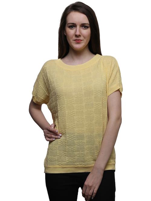 yellow poly cotton regular top - 19516648 - Very Small Image - 1