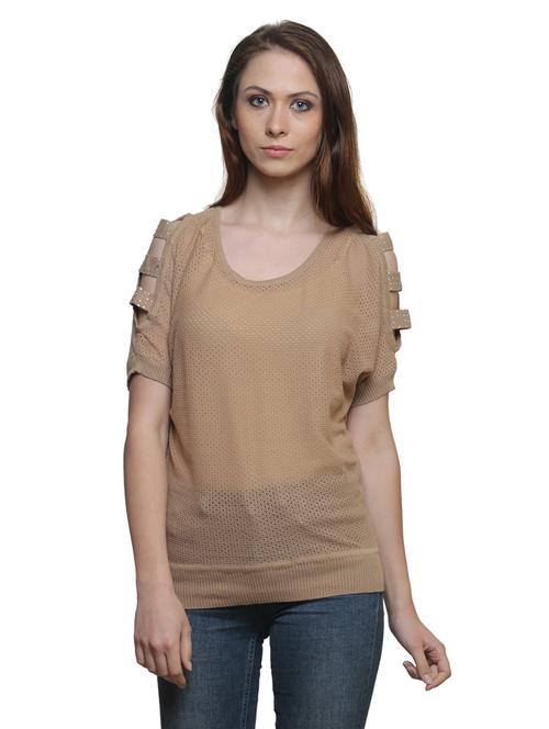 women's straight scoop neck top - 19516888 - Very Small Image - 1