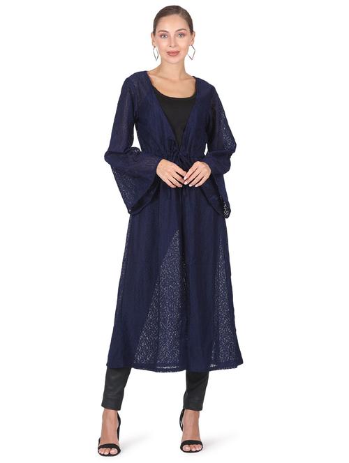 dark blue net shrug - 19517451 - Very Small Image - 1