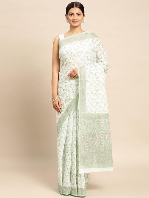 multi colored printed saree - 19518141 - Very Small Image - 1
