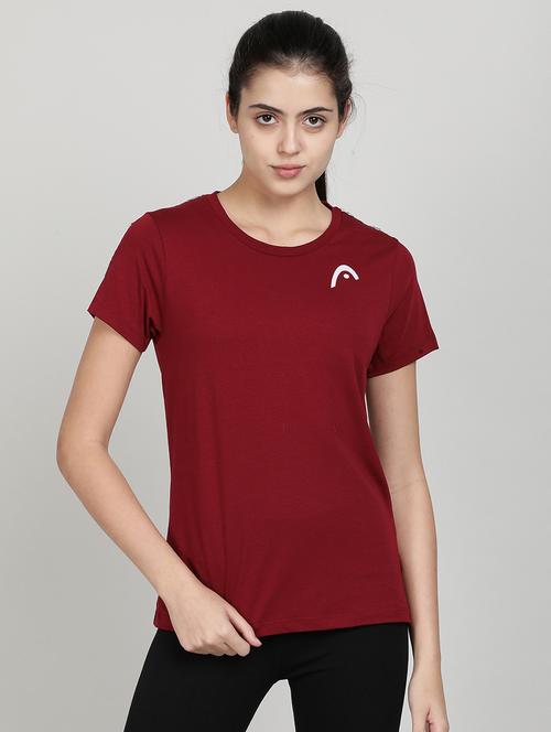red cotton regular tshirt - 19520023 - Very Small Image - 1