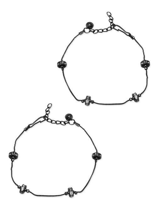 black metal anklet - 19521128 - Very Small Image - 1