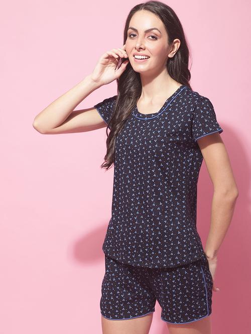 round neck printed shorts set - 19522158 - Very Small Image - 1
