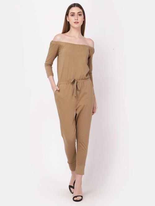 women off shoulder full leg jumpsuit - 19522347 - Very Small Image - 1