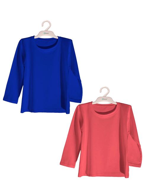 kids round neck solid t-shirt set - 19522909 - Very Small Image - 1