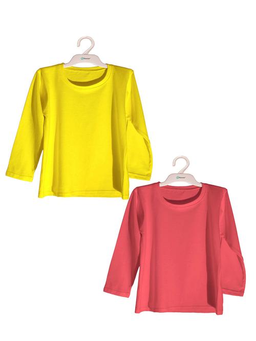 kids round neck solid t-shirt set - 19522911 - Very Small Image - 1