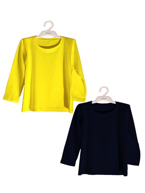 kids round neck solid t-shirt set - 19522914 - Very Small Image - 1