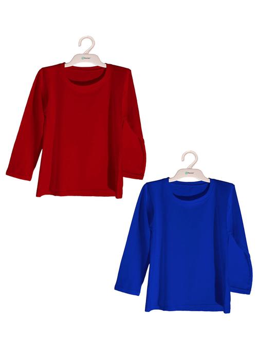 kids round neck solid t-shirt set - 19522916 - Very Small Image - 1