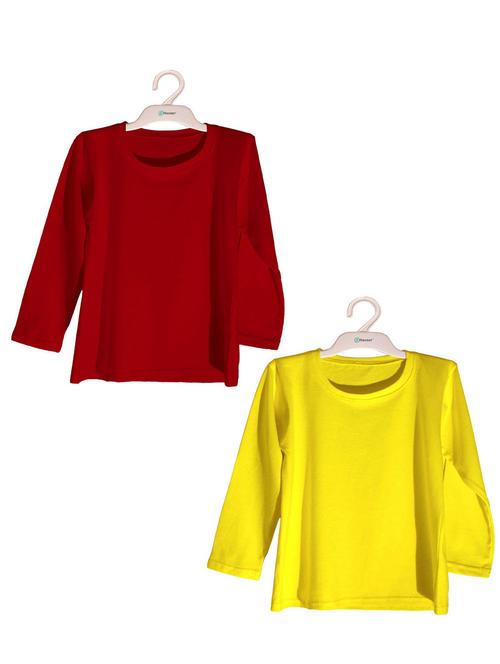 kids round neck solid t-shirt set - 19522917 - Very Small Image - 1