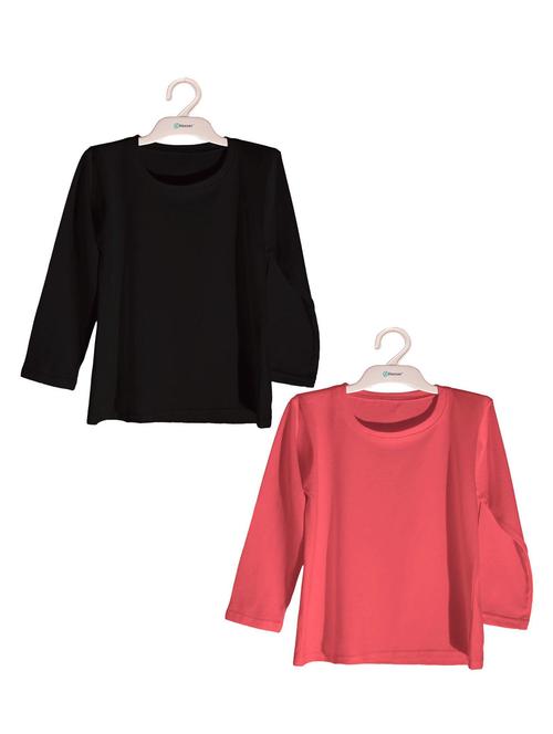kids round neck solid t-shirt set - 19522919 - Very Small Image - 1